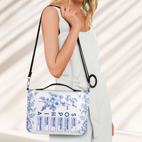 God Says I Am Name Letter In Bible Toile De Jouy Style - Personalized Bible Cover