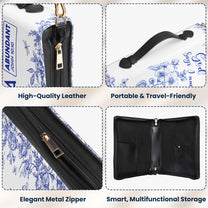 God Says I Am Name Letter In Bible Toile De Jouy Style - Personalized Bible Cover