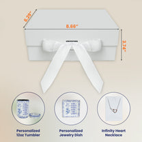 God Says I Am Name Letter In Bible Toile De Jouy Style - Gift Box Set