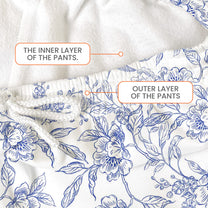 God Says I Am Name Letter In Bible Toile De Jouy Style - Personalized Sweatpants