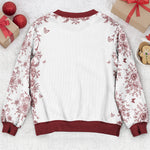 God Says I Am Name Letter In Bible Toile De Jouy Style - Personalized Ugly Sweater