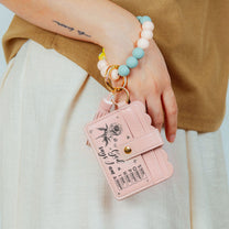 God Says I Am Name Letter In Bible Verses - Personalized Keychain Wristlet Leather Wallet