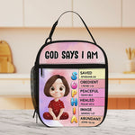 God Says I Am - Personalized Lunch Bag