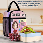 God Says I Am - Personalized Lunch Bag