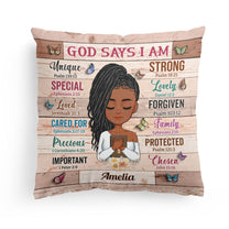 God Says I Am Unique - Personalized Pillow (Insert Included)