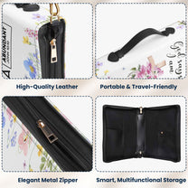 God Says I Am With Name Letter In Scripture Christian Gift - Personalized Bible Cover