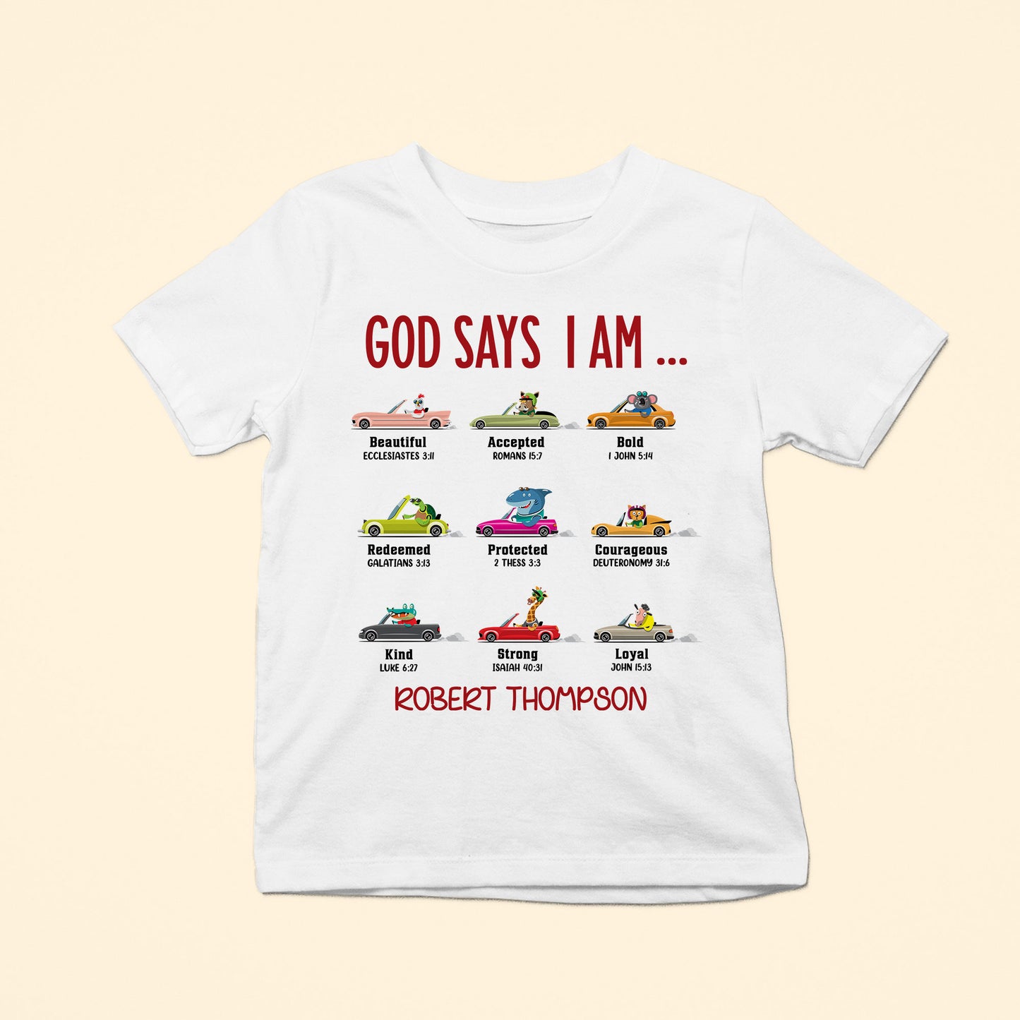 God Says I Am (Car Ver.) - Personalized Shirt