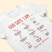 God Says I Am (Unicorn Ver.) - Personalized Shirt