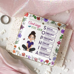 God Says You Are Cartoon Custom Name Letter In Bible - Personalized Jewelry Dish