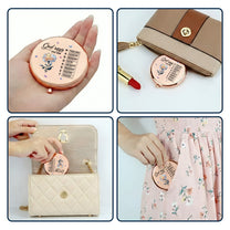 God Says You Are - Christian Gifts For Her, Custom Name With Bible Verses - Personalized Compact Mirror