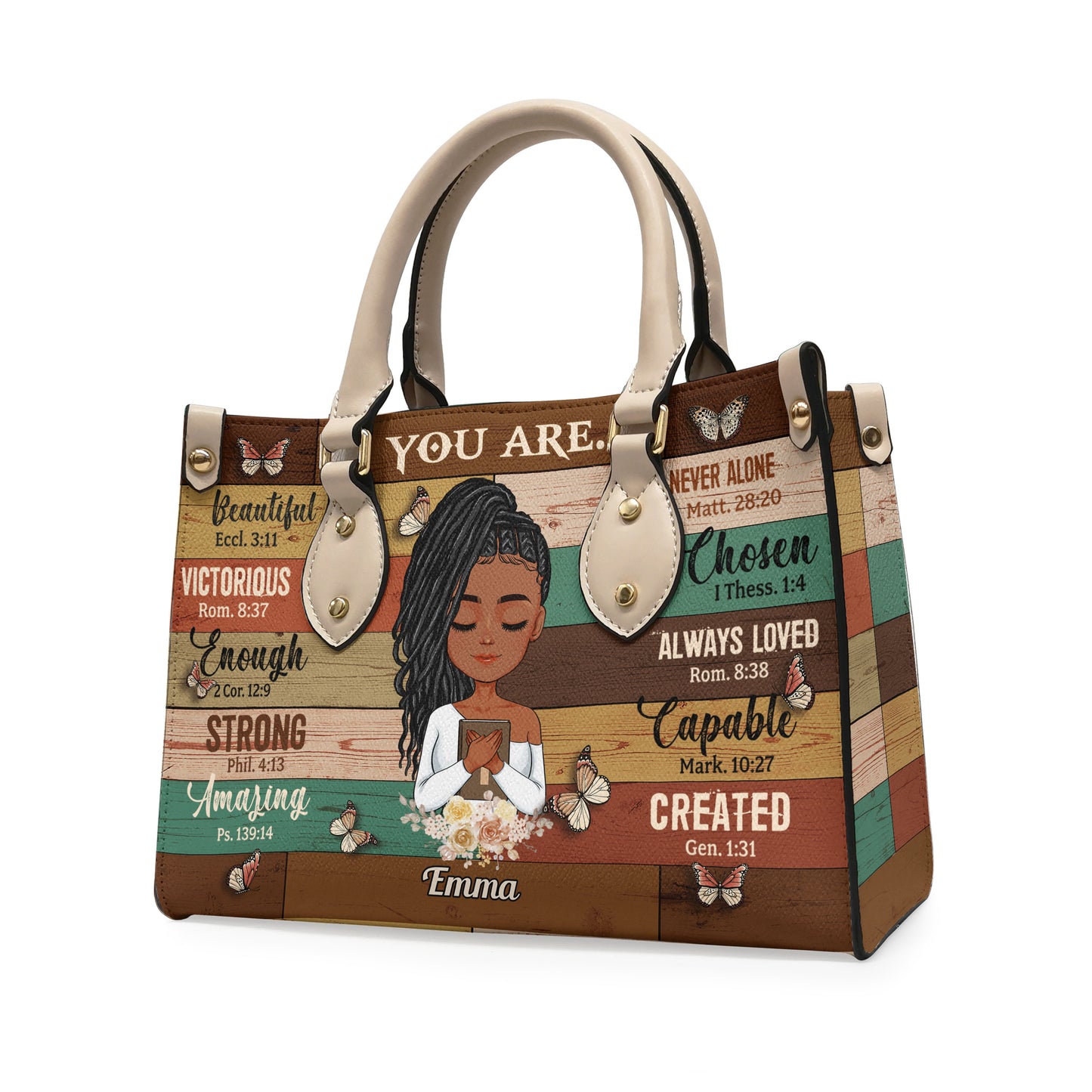 God Says You Are - Personalized Leather Bag
