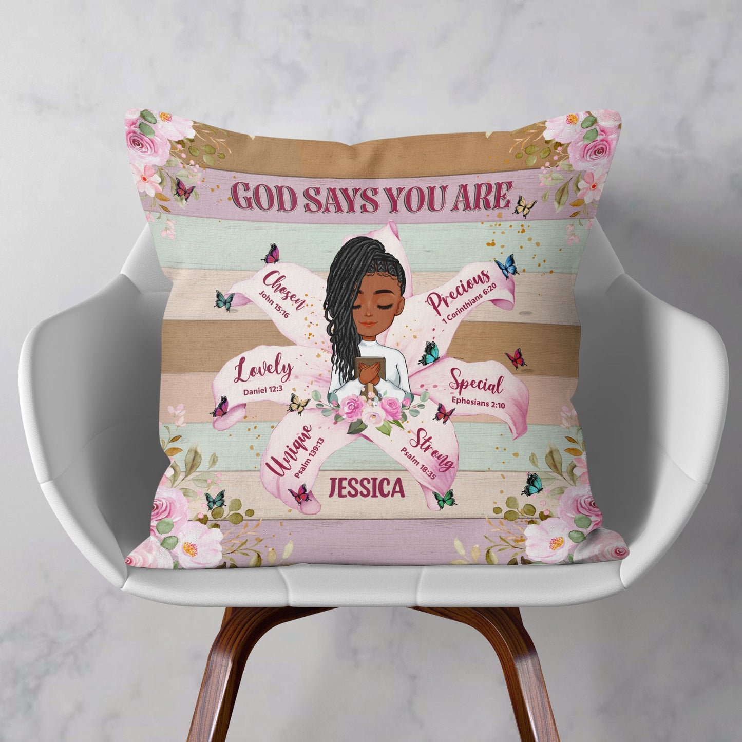 God Says You Are - Personalized Pillow (Insert Included)