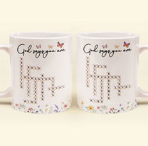 God Says You Are Scrabble Affirmation Words - Personalized Mug