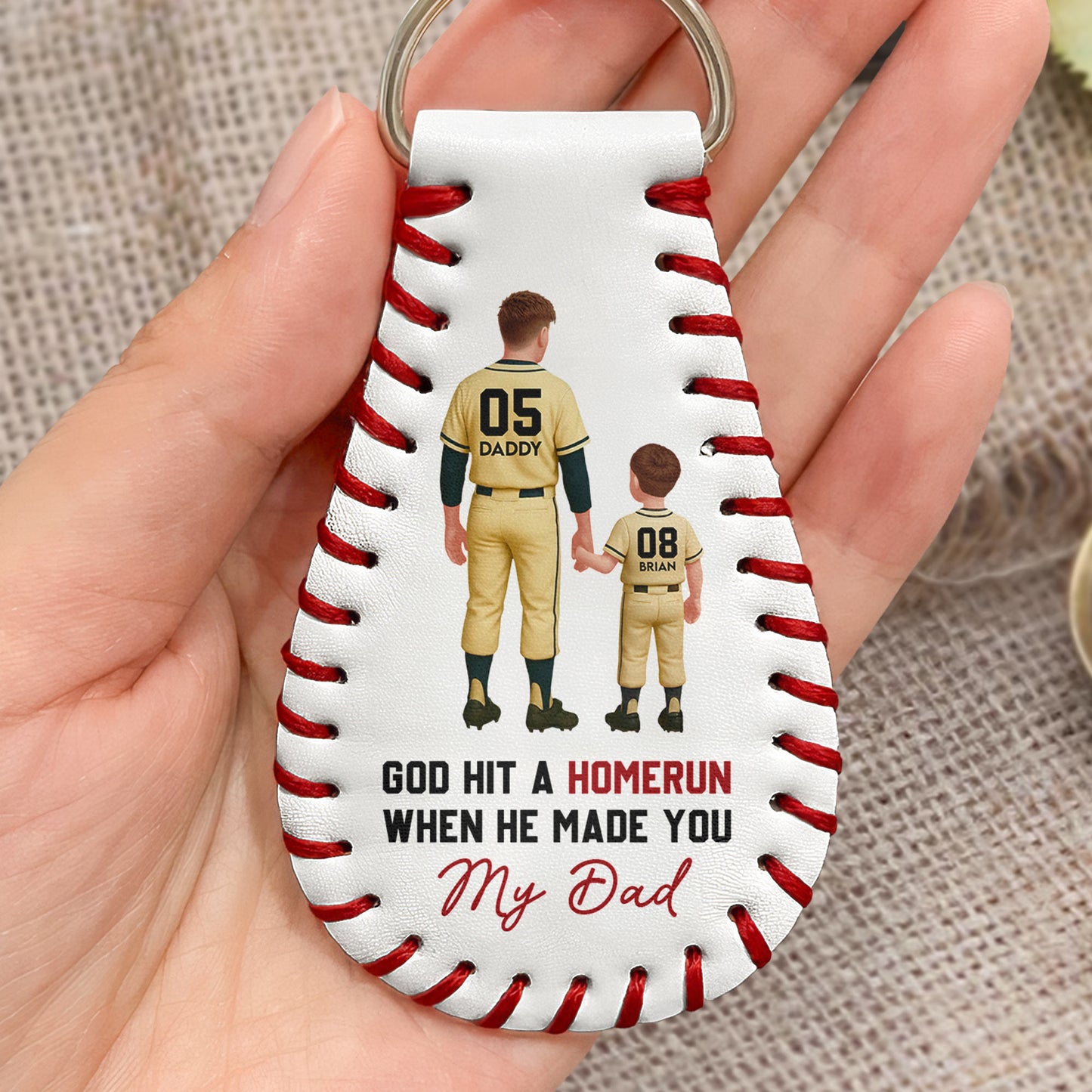 God-Hit-A-Homerun-When-He-Made-You-My-Dad-Mom-Personalized-Keychain-2