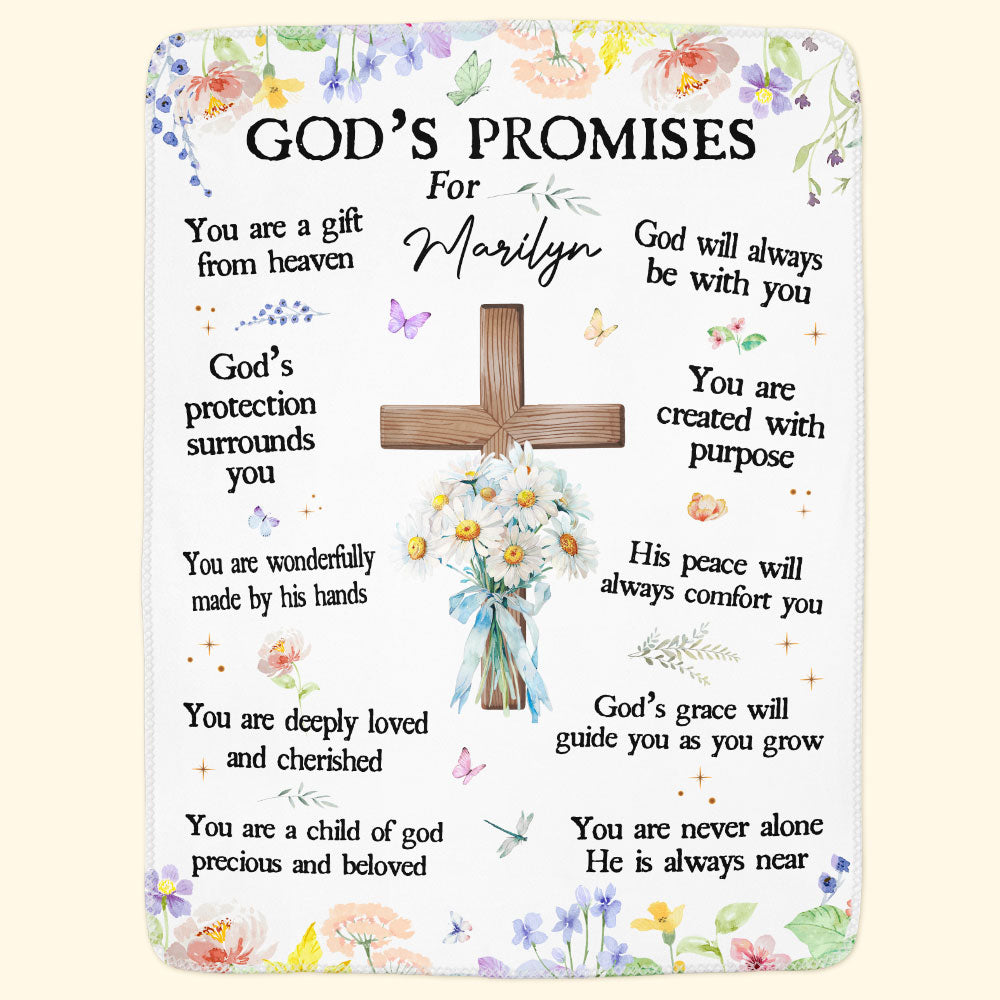 God's Promises - Personalized Blanket