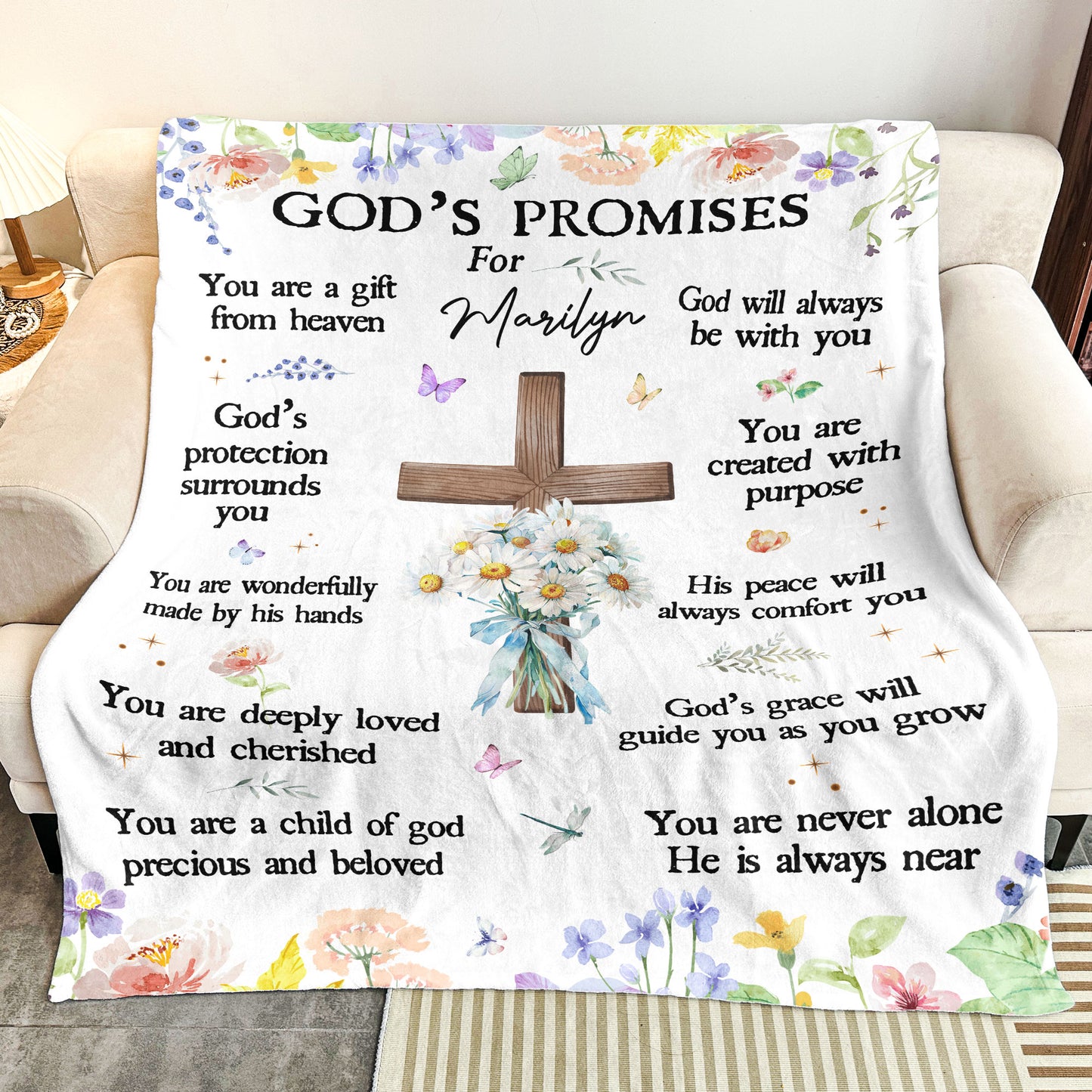 God's Promises - Personalized Blanket