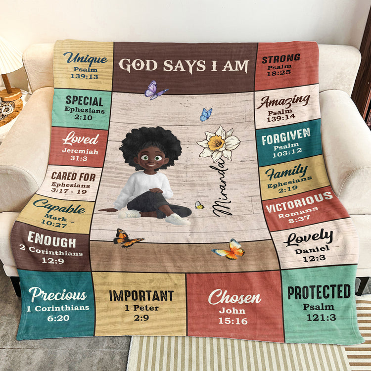God-Says-I-Am-Custom-Birth-Flower,-Name-&-Character-Bible-Verses-Personalized-Blanket-3
