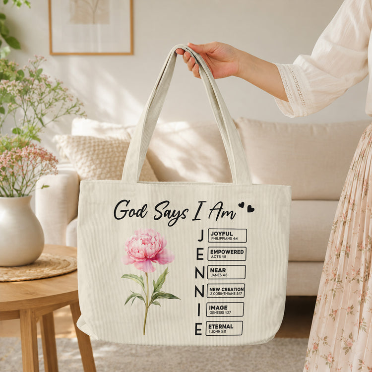 God-Says-I-Am-Custom-Birth-Flower-Name-In-Bible-Verse-Personalized-Tote-Bag-2