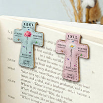 God-Says-I-Am,-Custom-Birth-Flower-Personalized-Leather-Magnetic-Bookmark-2