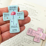 God-Says-I-Am,-Custom-Birth-Flower-Personalized-Leather-Magnetic-Bookmark-4