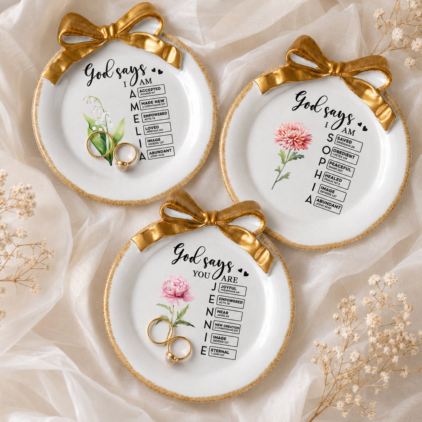 God-Says-I-Am-Custom-Name-&-Birth-Flower-Bow-Tray-Personalized-Jewelry-Dish-1