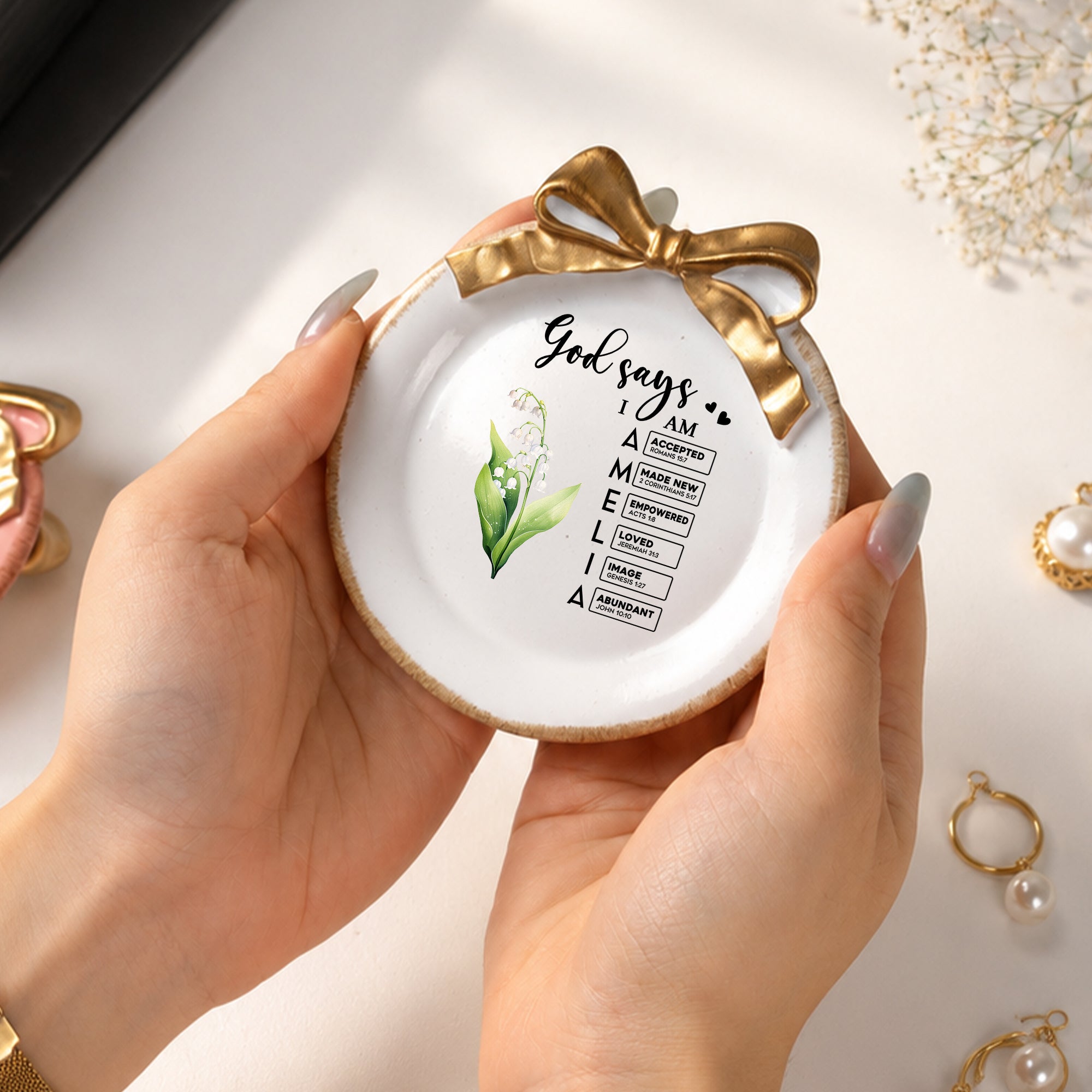God-Says-I-Am-Custom-Name-&-Birth-Flower-Bow-Tray-Personalized-Jewelry-Dish-3