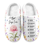 God-Says-I-Am-Custom-Name-&-Birth-Flower-For-Her-Personalized-Slippers-4