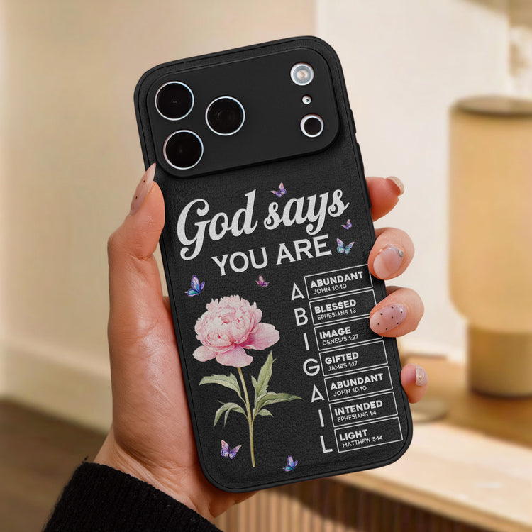 God-Says-I-Am-Custom-name-&-Birth-Flower-Gift-For-Her-Personalized-Phone-Case-2