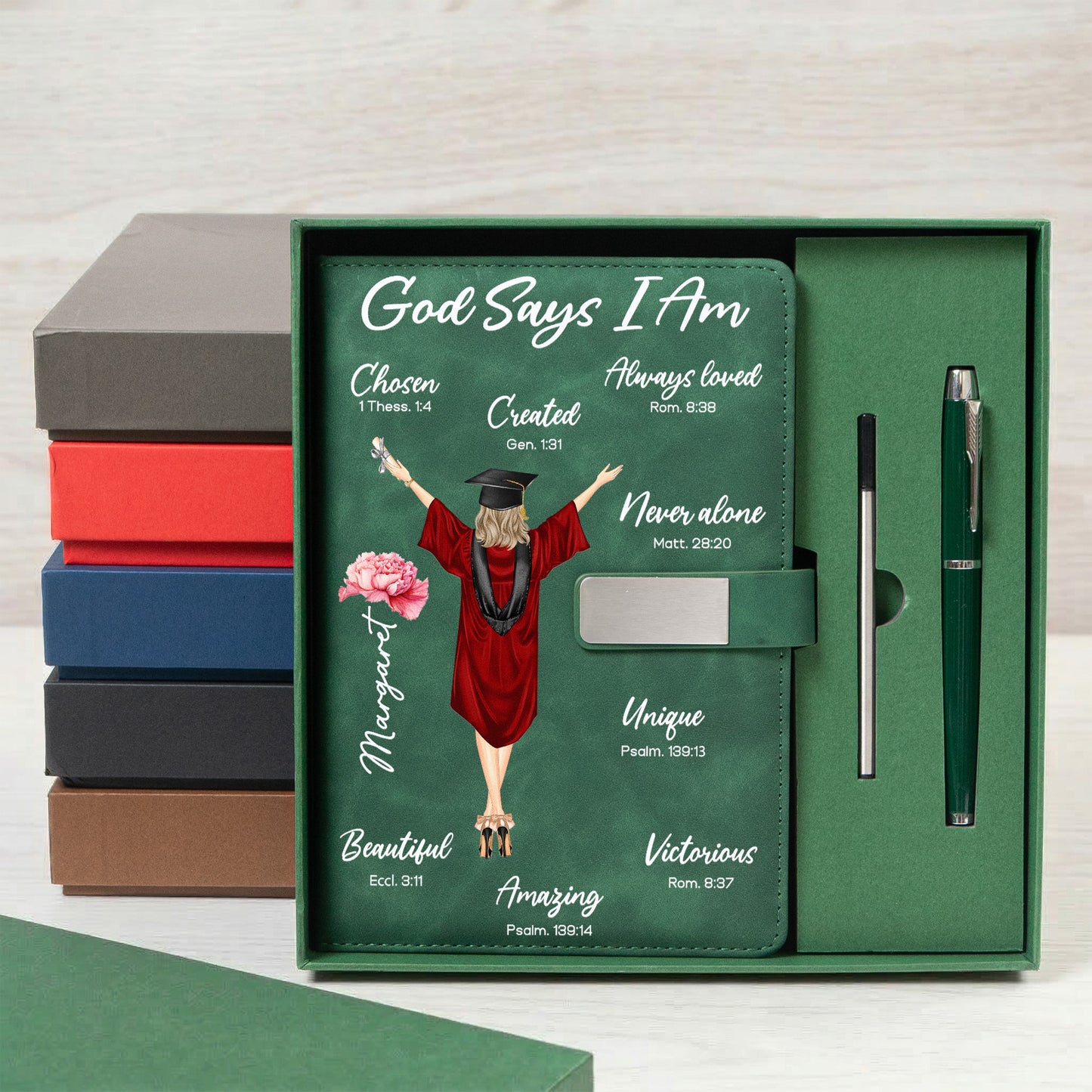 God-Says-I-Am-Graduation--Personalized-Notebook-Set-6