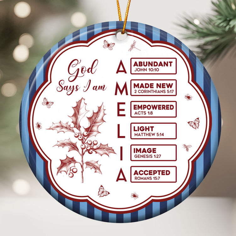 God-Says-I-Am-Striped-Pattern-Gifts-For-Her-Christmas-Ornament-Personalized-Ornament-2