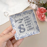 Gods Says I Am Custom Name In Bible Verse New Version - Personalized Jewelry Dish