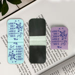 Gods Says I Am Name In Bible Toile De Jouy Style - Personalized Leather Magnetic Bookmark