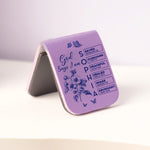 Gods Says I Am Name In Bible Toile De Jouy Style - Personalized Leather Magnetic Bookmark
