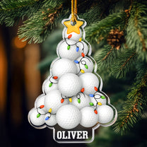 Golf Christmas Tree - Personalized Acrylic Ornament