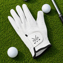 Golf Monogram, Custom Name Gift For Golf Players, Golf Lovers - Personalized Golf Glove