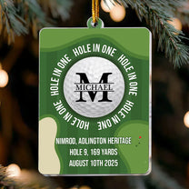 Golf Personal Milestone - Personalized Acrylic Ornament