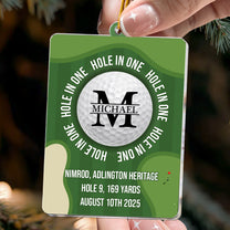Golf Personal Milestone - Personalized Acrylic Ornament