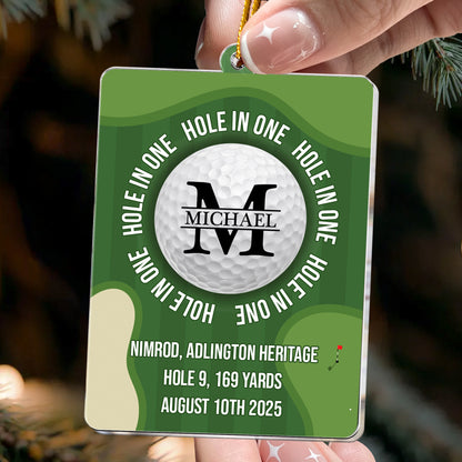 Golf Personal Milestone - Personalized Acrylic Ornament