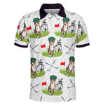 Golf & Dog Lovers - Favorite Caddy Dog Dad Gifts - Personalized Photo Polo Shirt