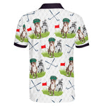 Golf & Dog Lovers - Favorite Caddy Dog Dad Gifts - Personalized Photo Polo Shirt