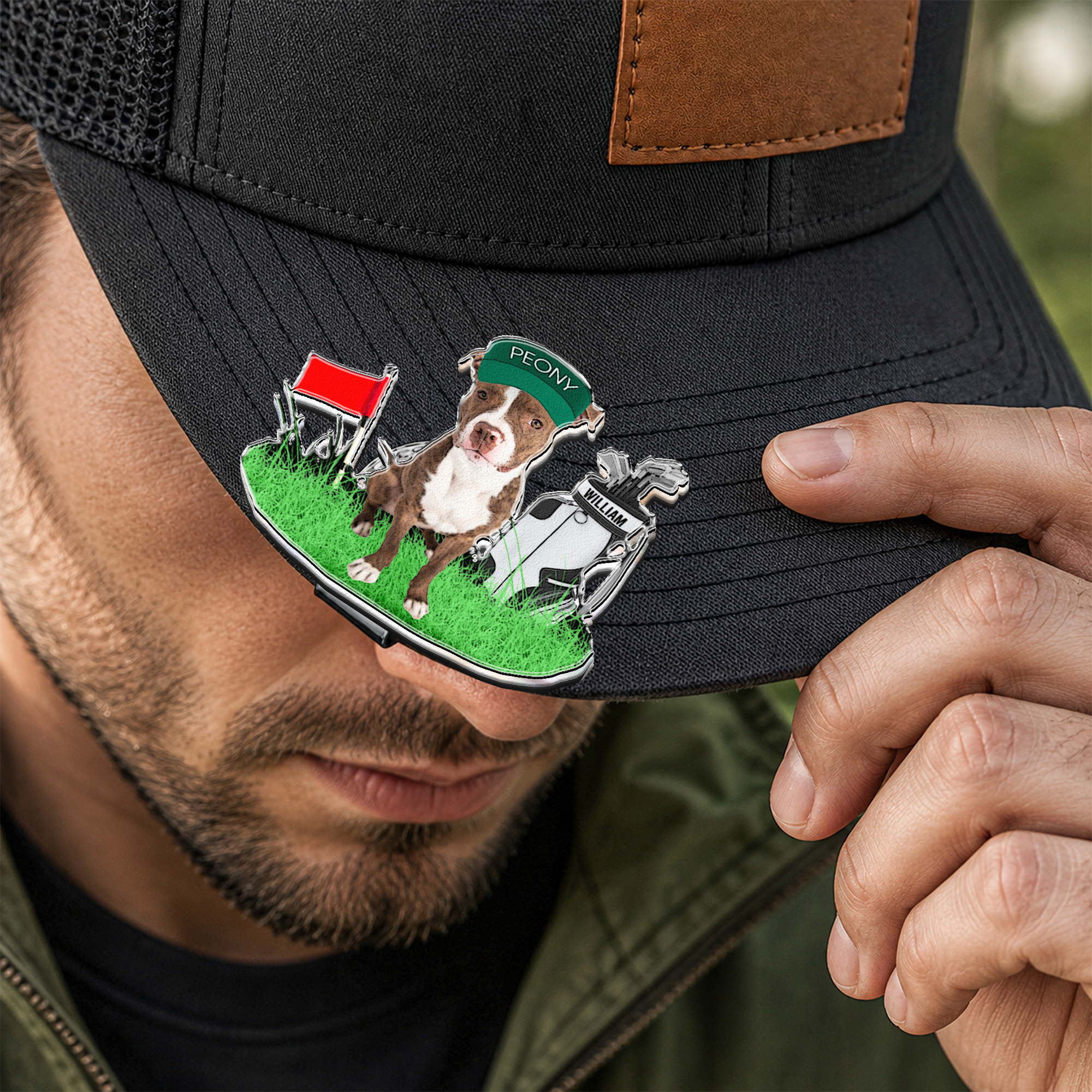 Golf & Dog, Cat Lovers - Favorite Caddy Dog Dad Gifts - Personalized Golf Ball Marker