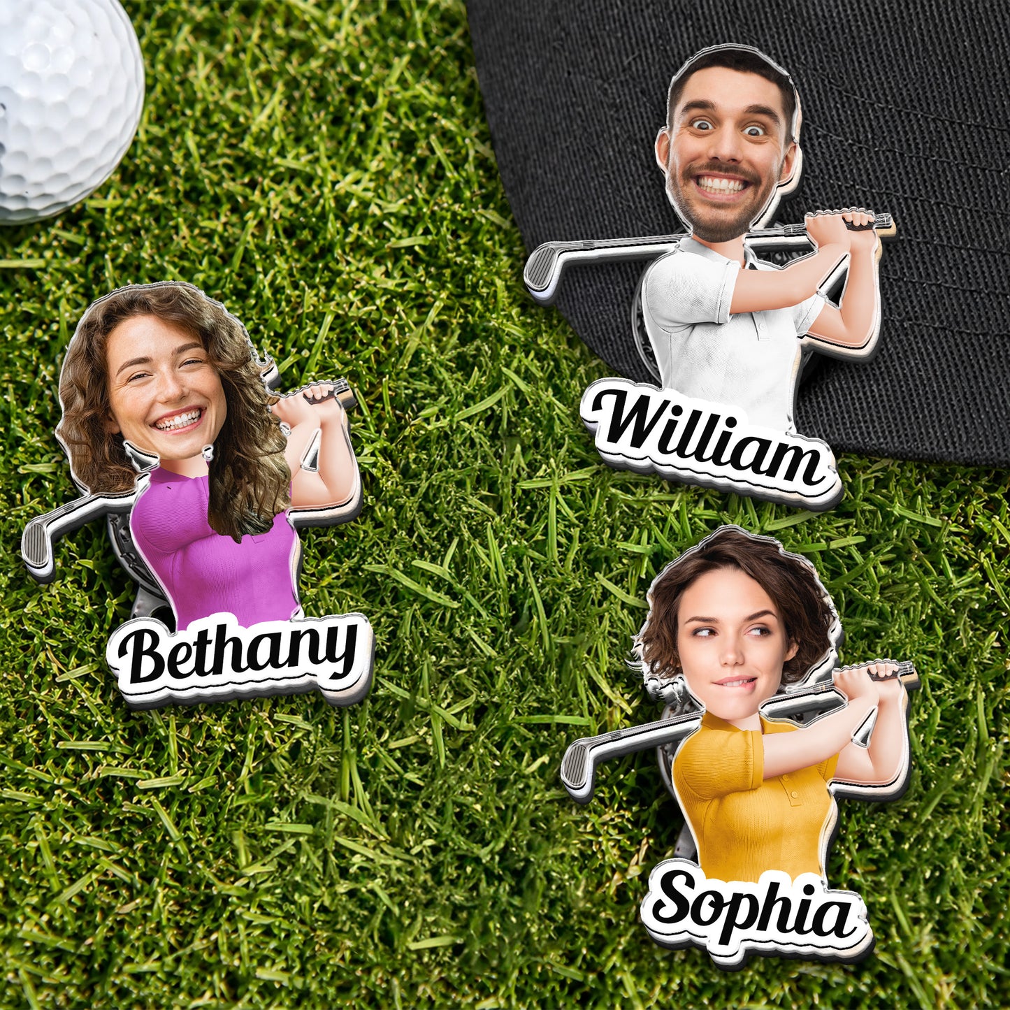 Golf-Character-And-Name-Gift-For-Golf-Players,-Golf-Lover-Personalized-Golf-Ball-Marker-2