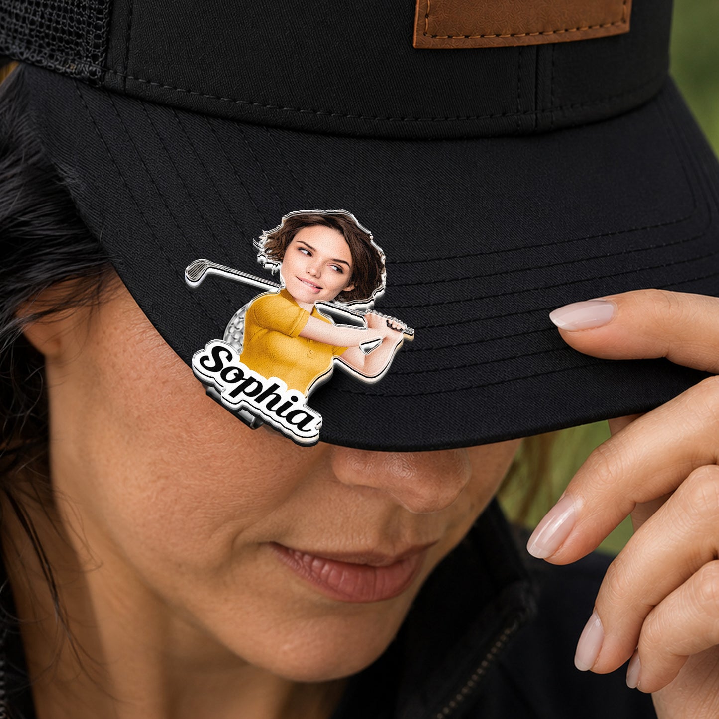 Golf-Character-And-Name-Gift-For-Golf-Players,-Golf-Lover-Personalized-Golf-Ball-Marker-4