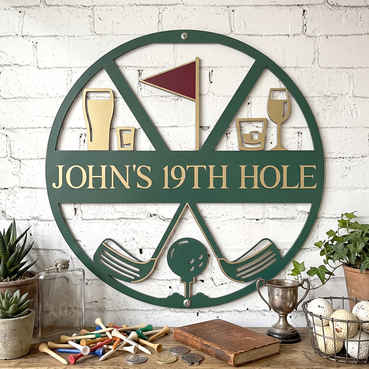 Golf-Custom-Name,-Golf-Sign,-Bar-Sign,-19Th-Hole-Personalized-Metal-Sign-1