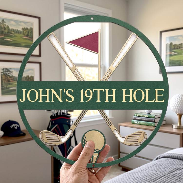 Golf-Custom-Name,-Golf-Sign,-Bar-Sign,-19Th-Hole-Personalized-Metal-Sign-3