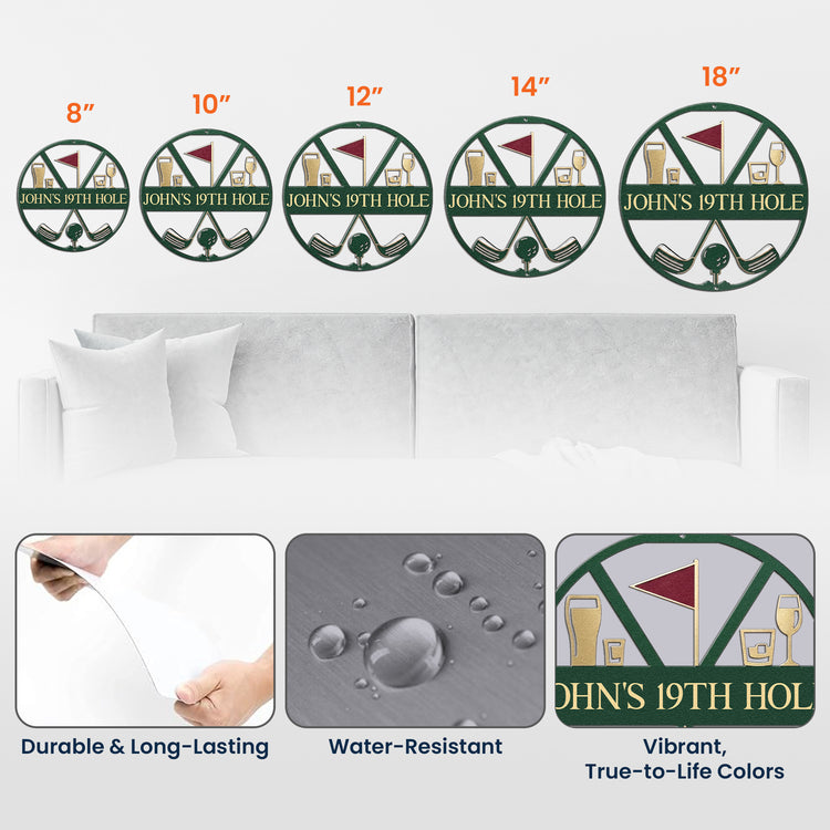 Golf-Custom-Name,-Golf-Sign,-Bar-Sign,-19Th-Hole-Personalized-Metal-Sign-4