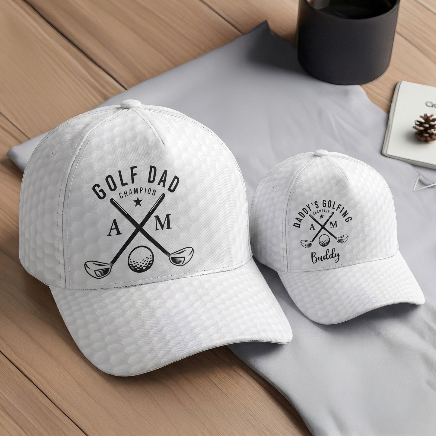 Golfing_Dad_And_Daddy_s_Golfing_Buddy_Matching_Hat_Personalized_Cap_2