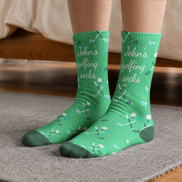 Golfing-Socks-Custom-Name-Gift-For-Golfer,-Golf-Lover-Personalized-Socks-1