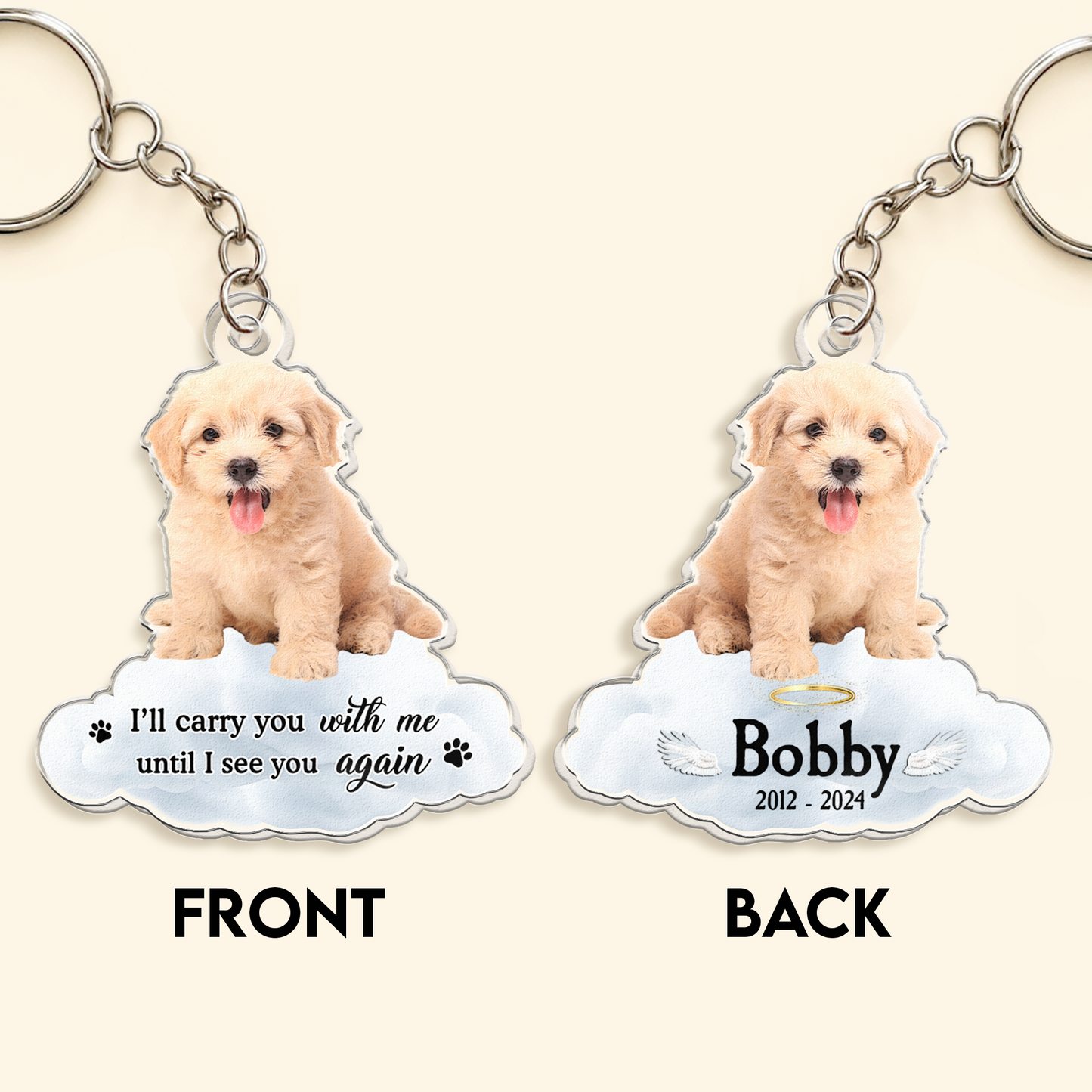 Gone But Never Forgotten - Personalized Acrylic Photo Keychain