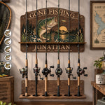 Gone-Fishing,-Gift-For-Fisher,-Fishing-Lover-Personalized-Fishing-Rod-Holder-1